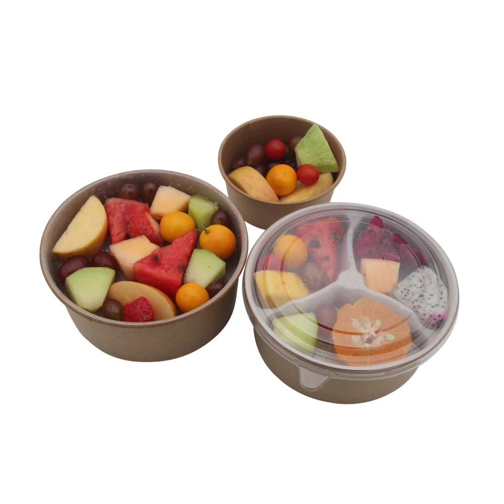 Single wall oven disposable 750ml mini news paper bowls with lids