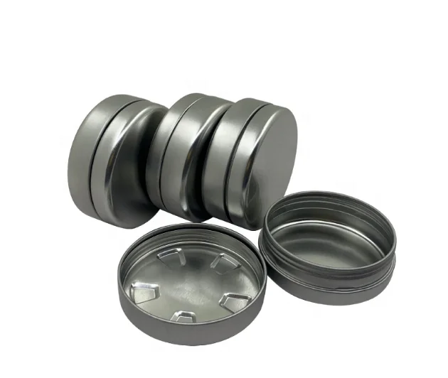 Жестяная банка с крышкой, Самоуплотняющаяся банка, контейнер для еды, переносной металлический дорожный контейнер для кармана или кошелька, жестяная коробка для детей