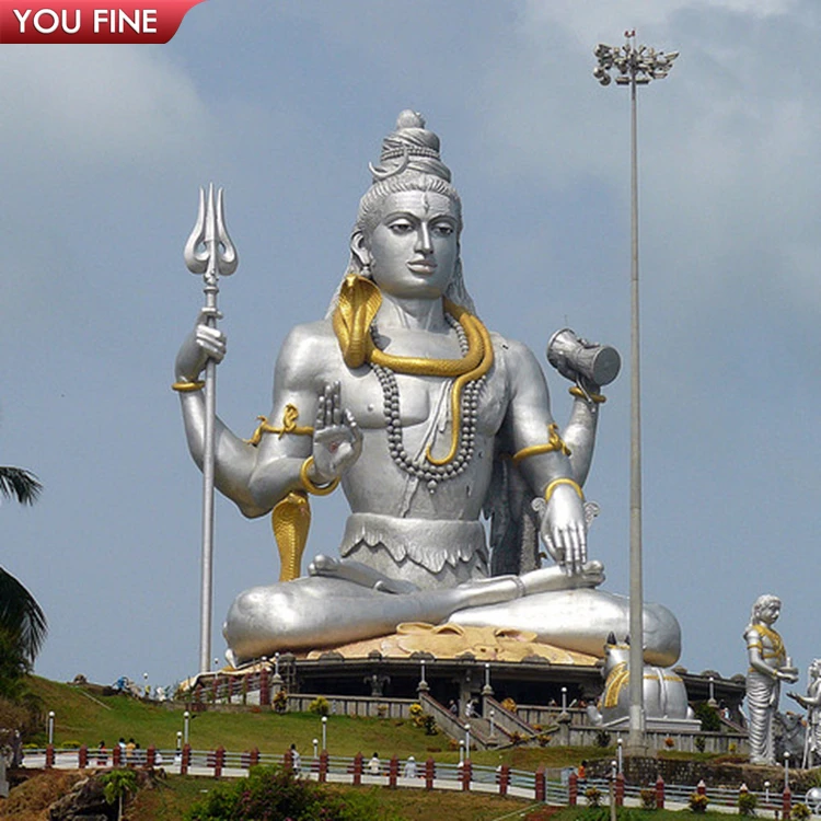 Наружная огромная индийская бронзовая статуя Shiva