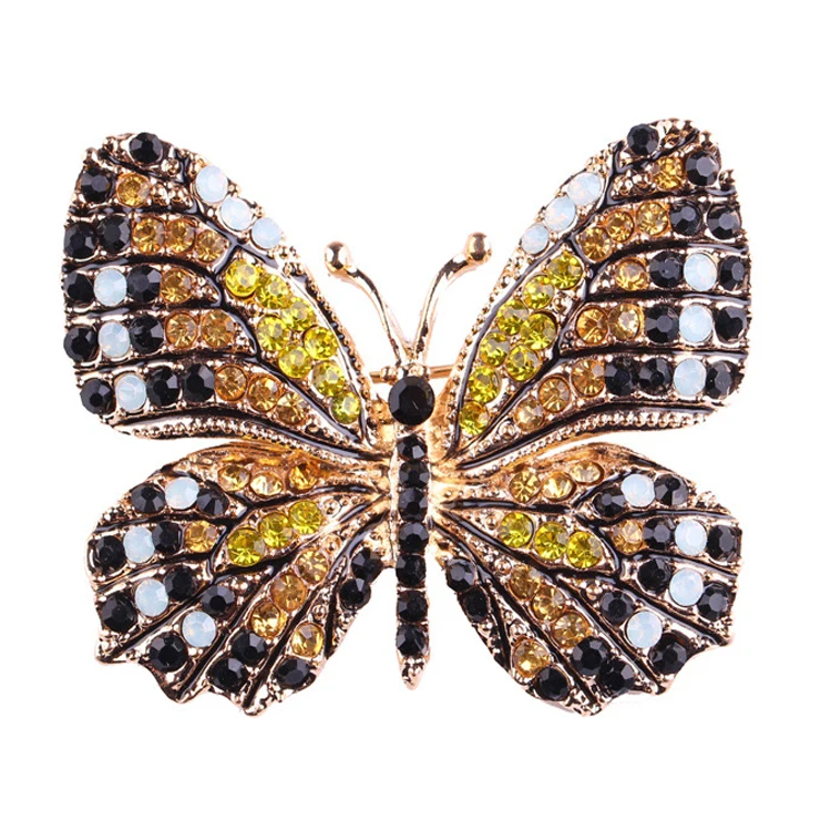 
2020 Butterfly Customized Shaped Luxury Rhinestone Crystal Designer Brooches 