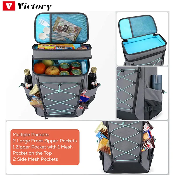 High quality picnic cooler bag picnic backpack wine cooler stylish picnic bag ice cooler backpack and lunch bag