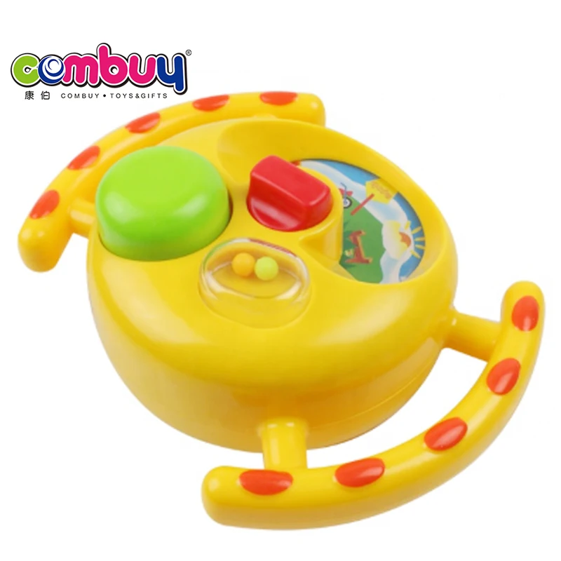 Steering Wheel Music Box Toys Plastic Baby Hand Rattle