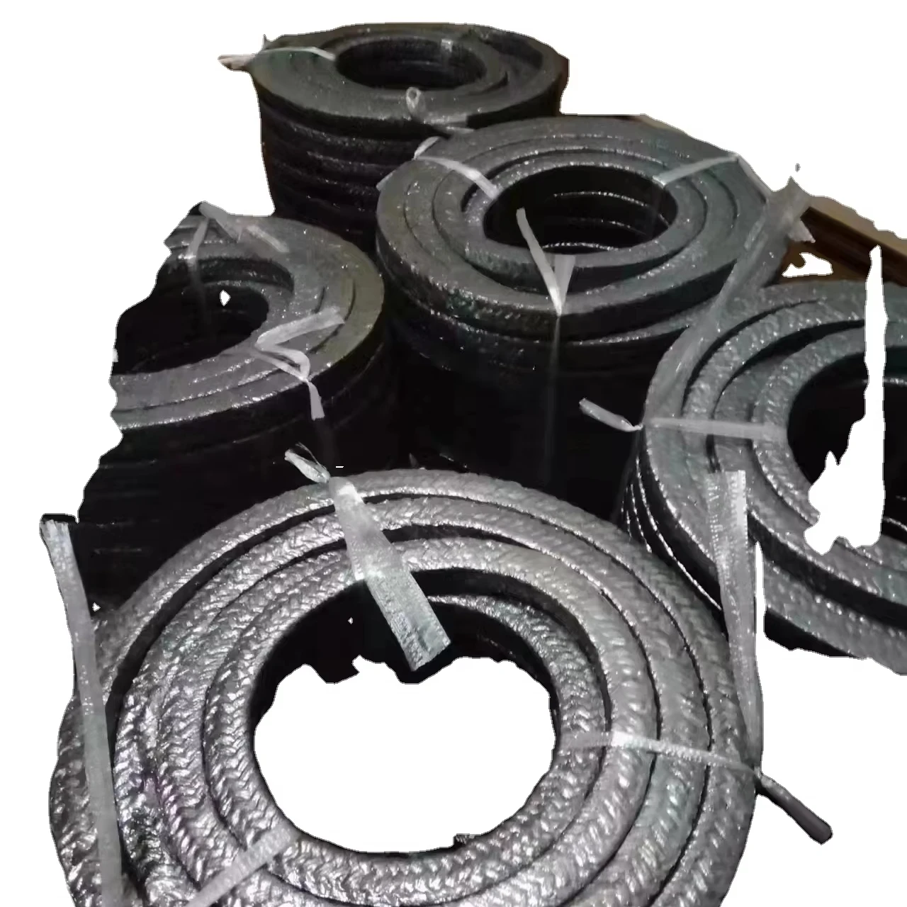 Non asbestos fiber braided graphite with oil soak gland packing