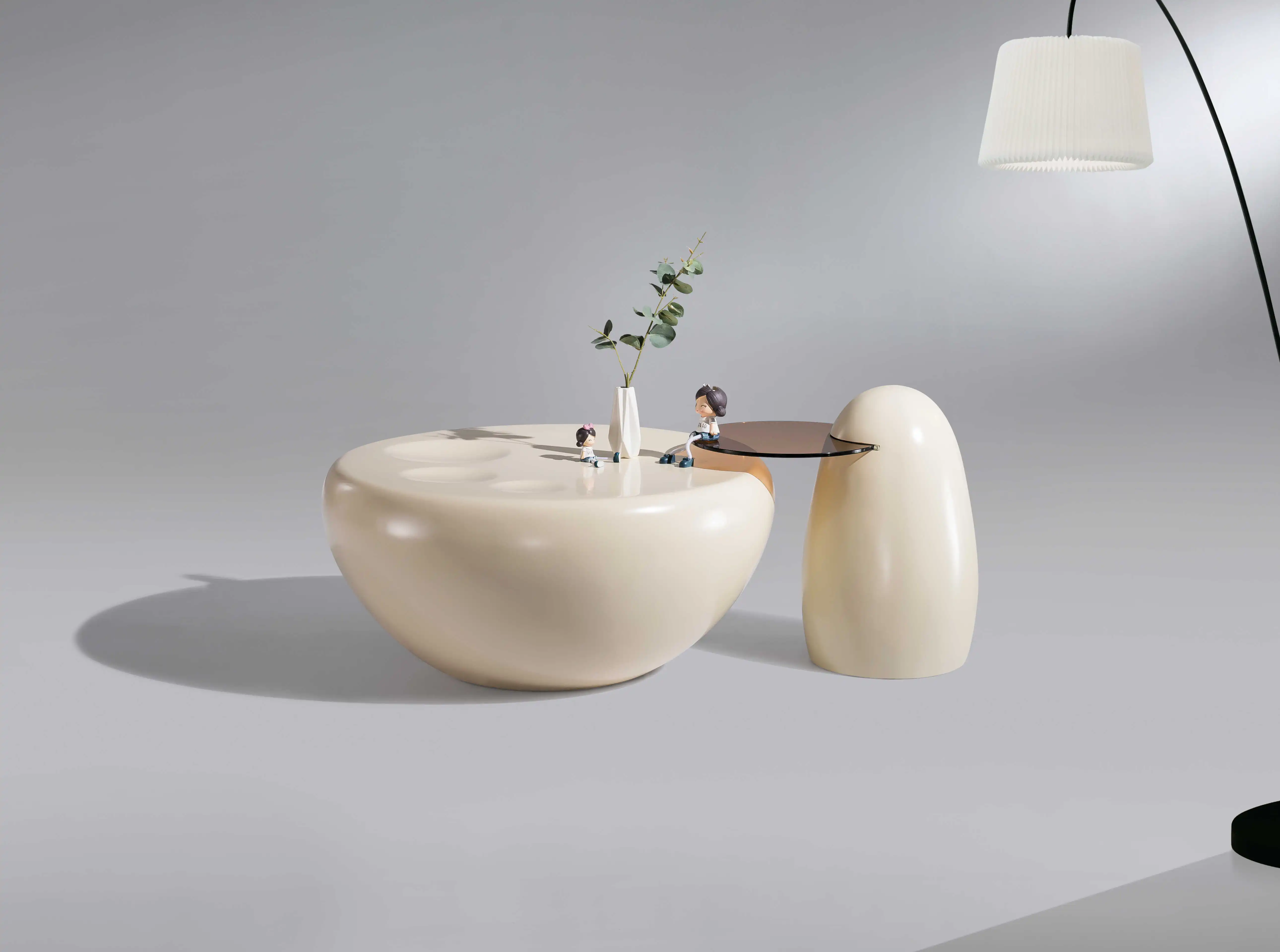 Wholesale Living Room Slate Round Center Table Modern Luxurious Turkish Furniture Coffee Table For Home