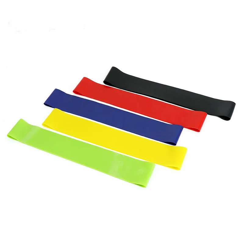 Wholesale Onlineshop Cheap Natural Yoga Elastic Band Fitness Resistance Bands Custom Logo Banda elastica de yoga