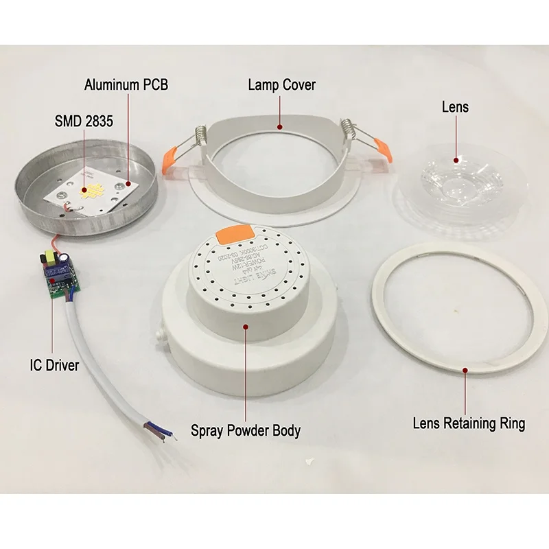 Commercial indoor square adjustable dimmable color mini recessed cob ceiling aluminum led spotlight