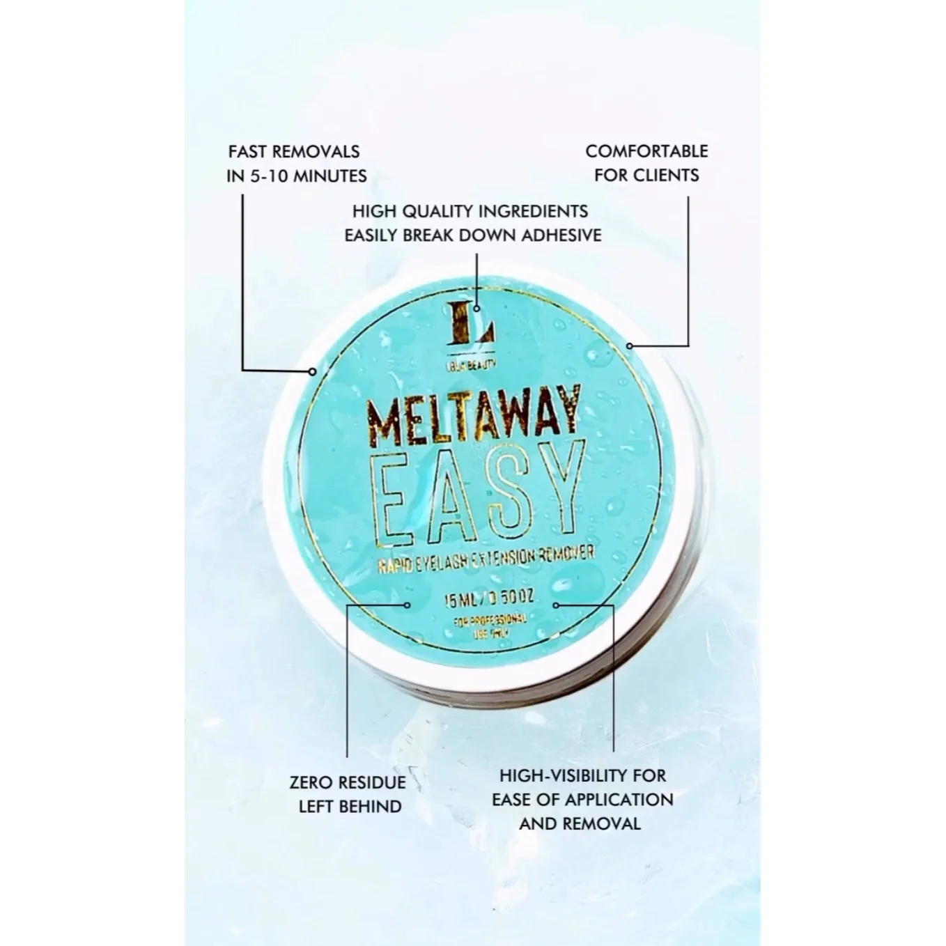 Private label eyelash extension glue remover cream no irritant fast and clean remover gel