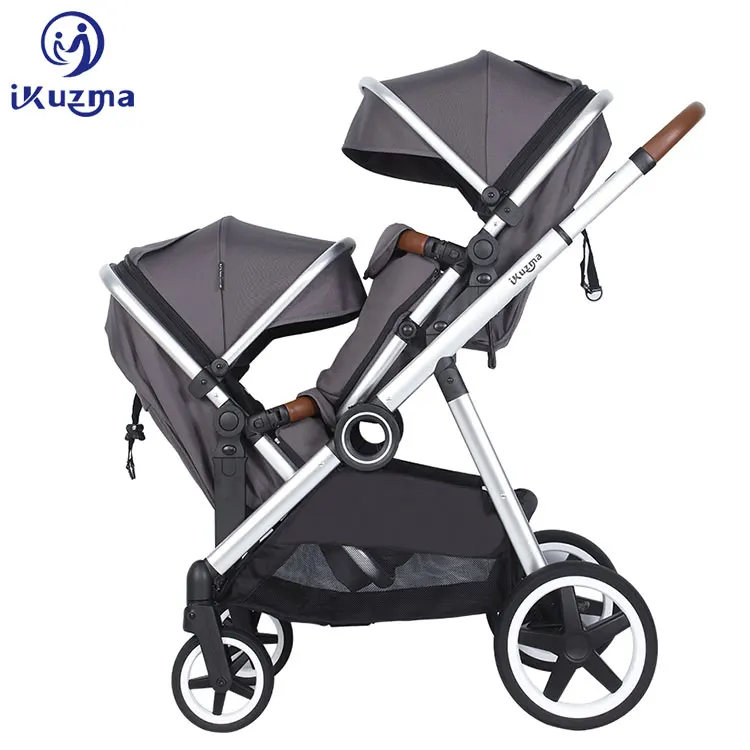 Hot Mom Shopping Newborn Double Twins Baby Sleeping Trolley