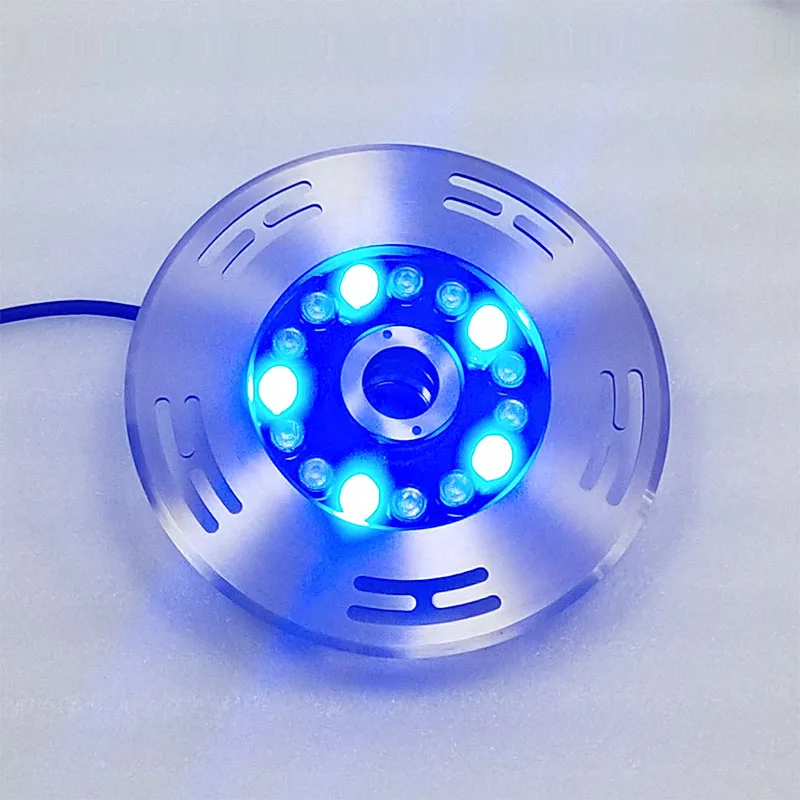 CE ip68 waterproof remote control 24v waterfall rgb water jet underwater fountain nozzle light led for fountains