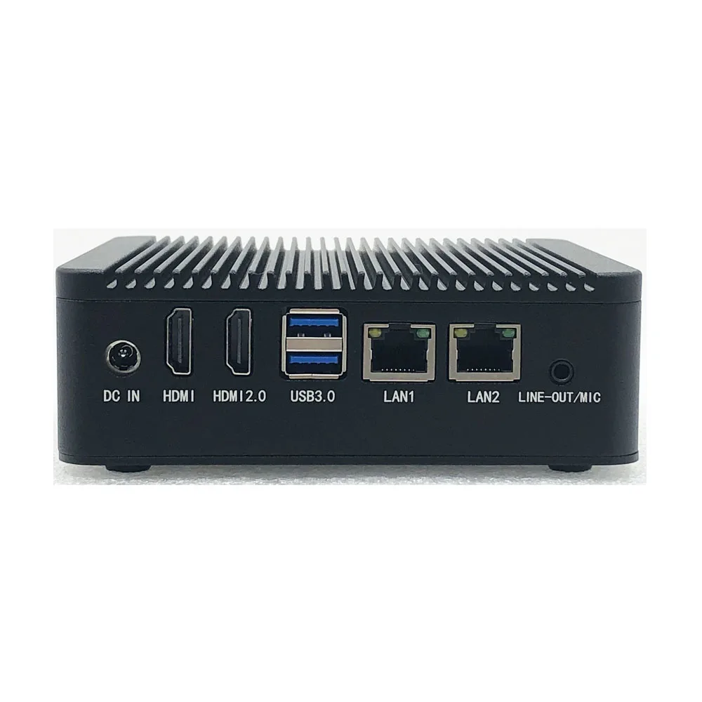 Factory Wholesale J4125 Barebones Embedded Fanless Computer DDR4 Memory Industrial Mini PC Desktop