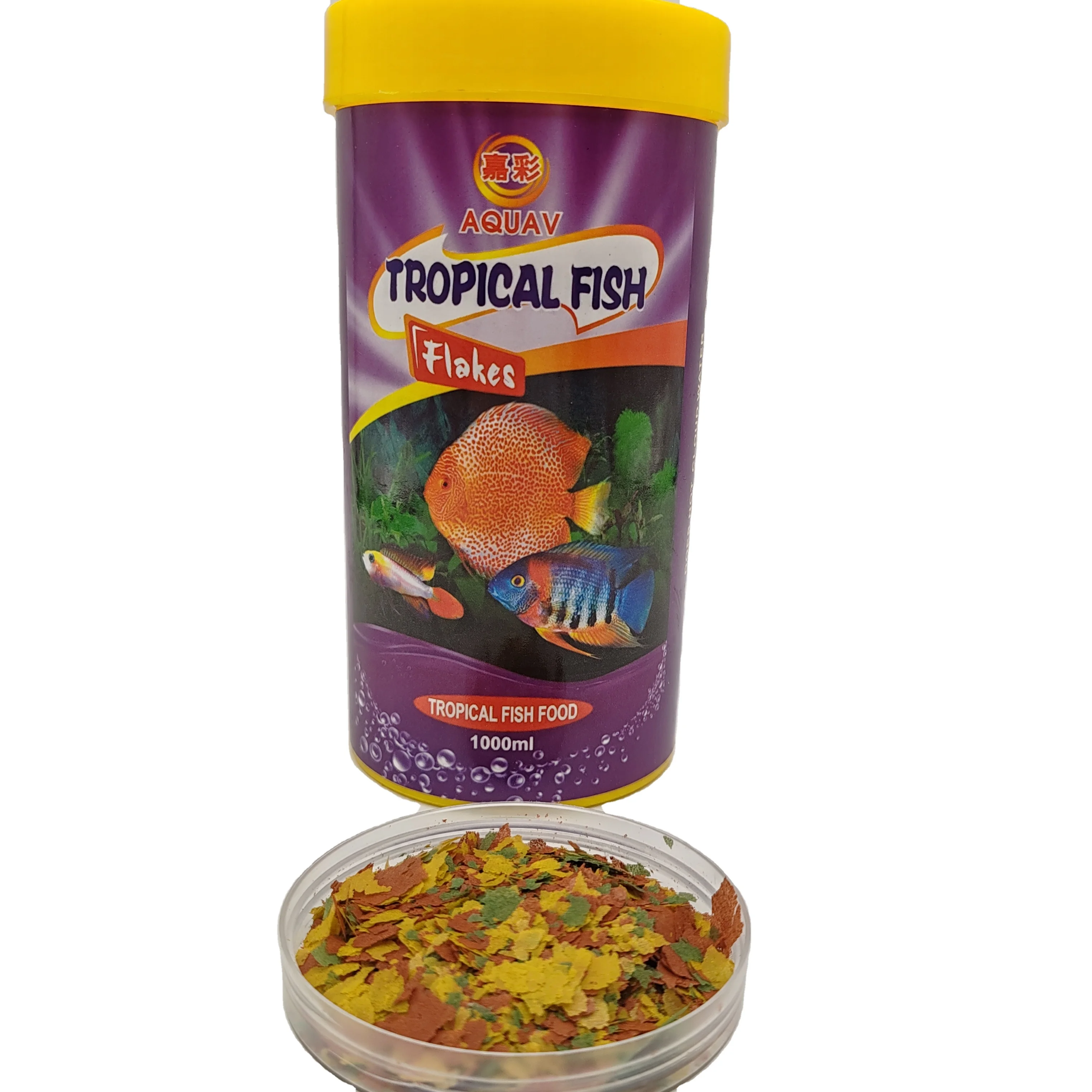 Preium  AQUAV tropical fish flakes with Purple Label