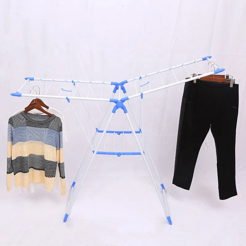 Wholesale Balcony Airfoil Folding Hanger Shoes Clothes Drying Rack