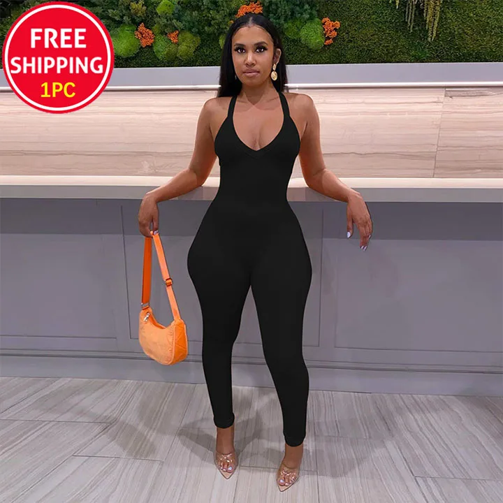 Women Sleeveless One Piece Sport Jumpsuit 2022 Rompers Women One Piece Jumpsuits