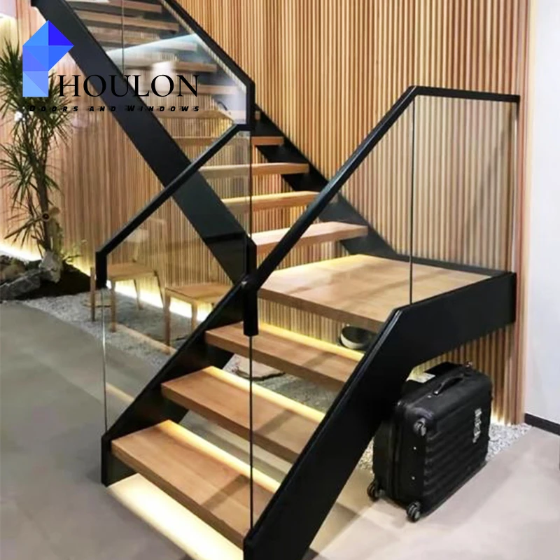 Modern Design Solid Stainless Steel Stair Railing for Balcony & Interior Spiral Staircase with Handrail