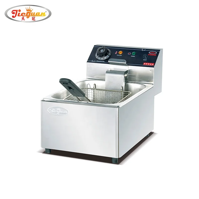 counter top  6 Liters  1 tank electric Deep Fryers Commercial  French Fries Deep Fryer Machines