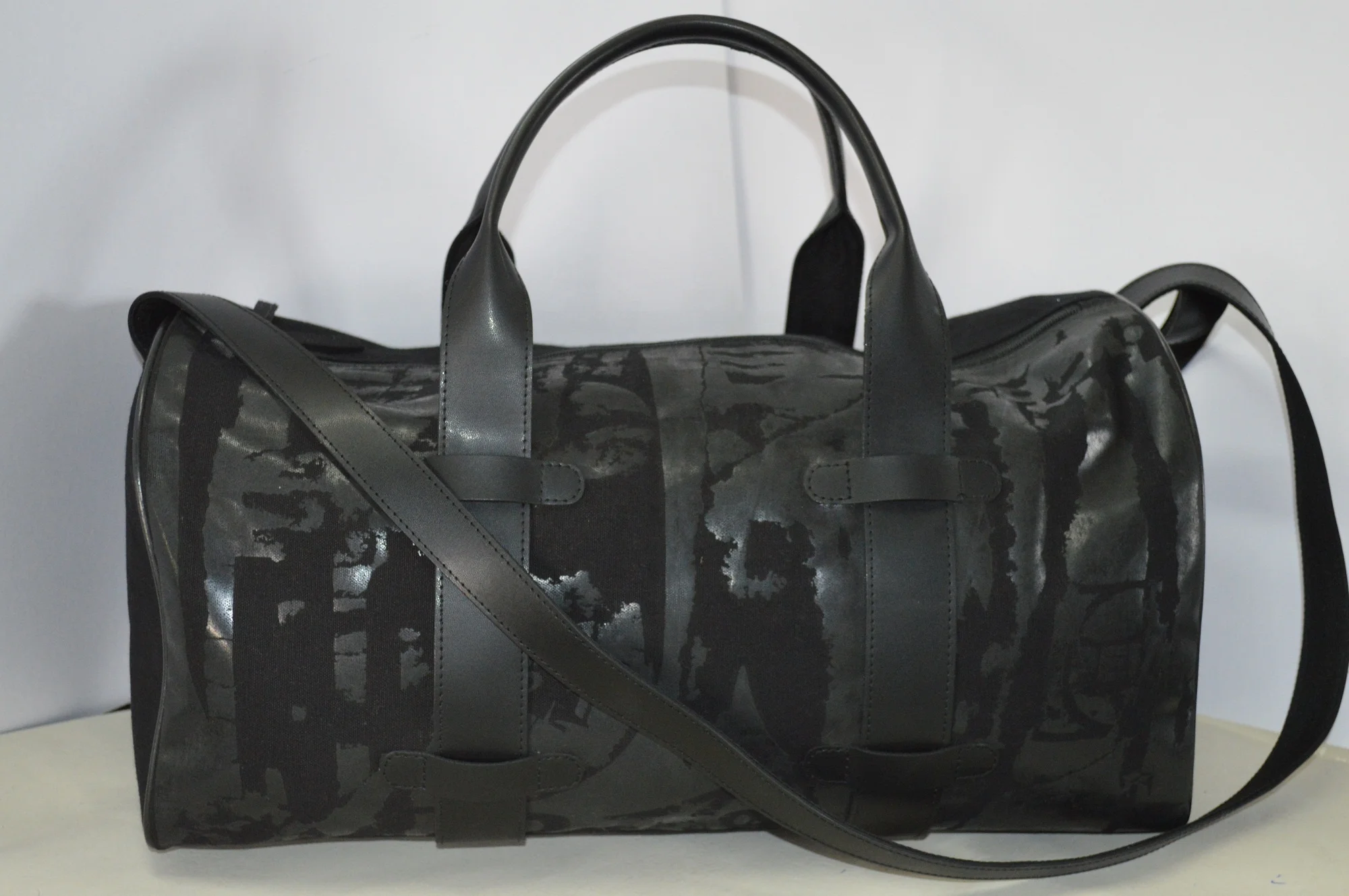 
wholesale travel leather and canvas weekend bag duffle bag sports gym bag 