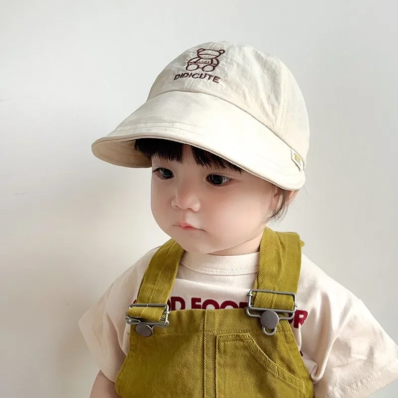 Baby Girls Panama Hat Boys Cartoon Fisherman Sun Hats Summer Beach Quick Dry Cap Outdoor UV Bucket Caps for Kids Toddler Bonnets