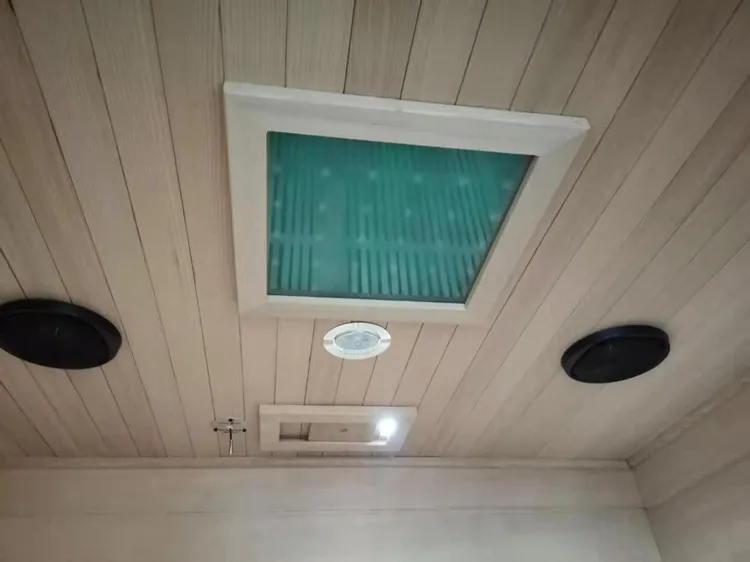 Canadian red cedar far infrared carbon fiber heater 7 color lights sauna room