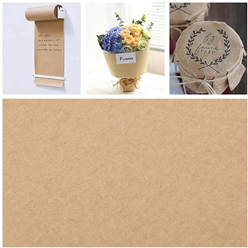2022 New Arrival  Brown Ribbed Kraft Paper Big Roll Wrapping Recycled Paper Roll