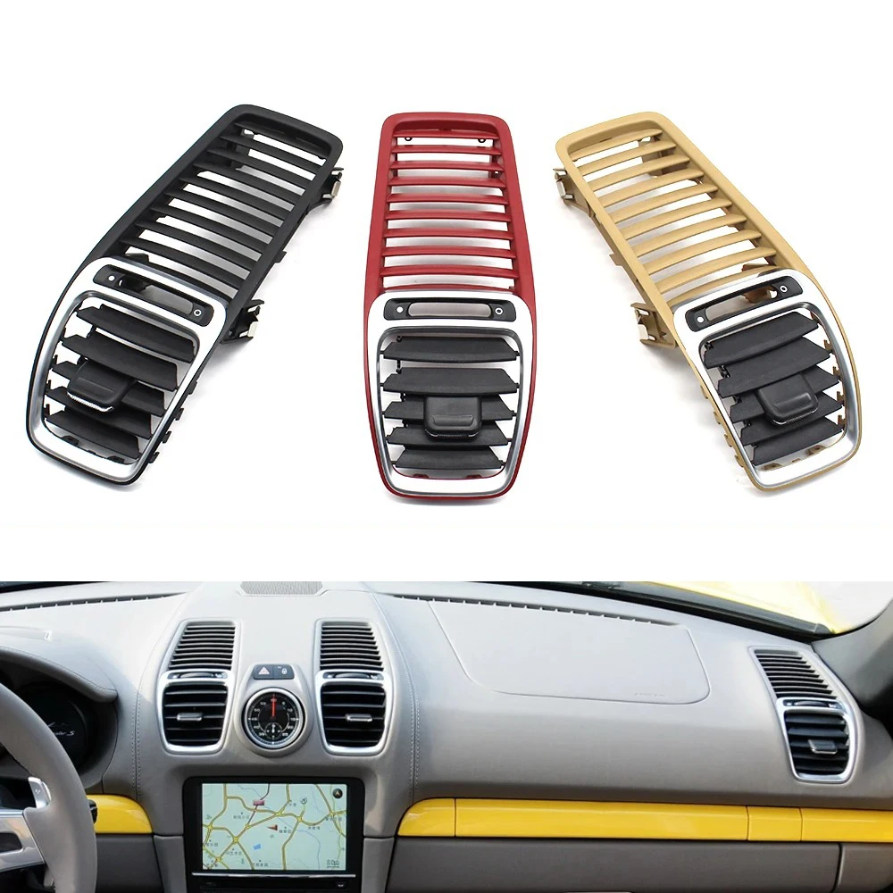 Interior Car Front Dash Air Conditioner Outlet AC Vent Grille Cover Panel For Porsche Boxster Cayman 981 2012-2016 98155213100