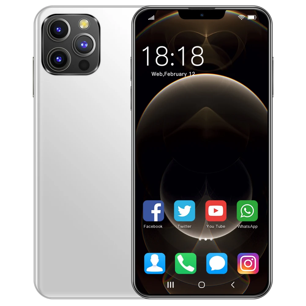 Горячая Новинка 12 Гб + 512 Смартфон глобальная версия unlockingphone смартфон с отпечаток лица
