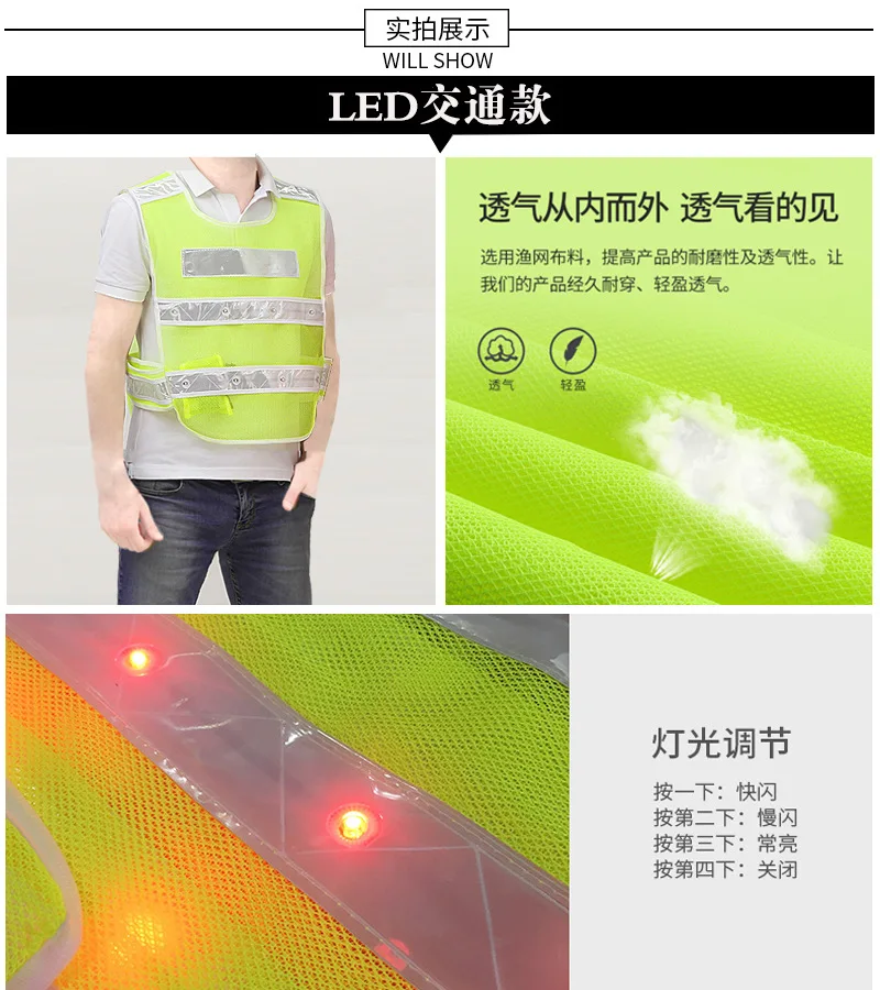 Custom your logo embroidery silk screen printing safety reflective vest tank top