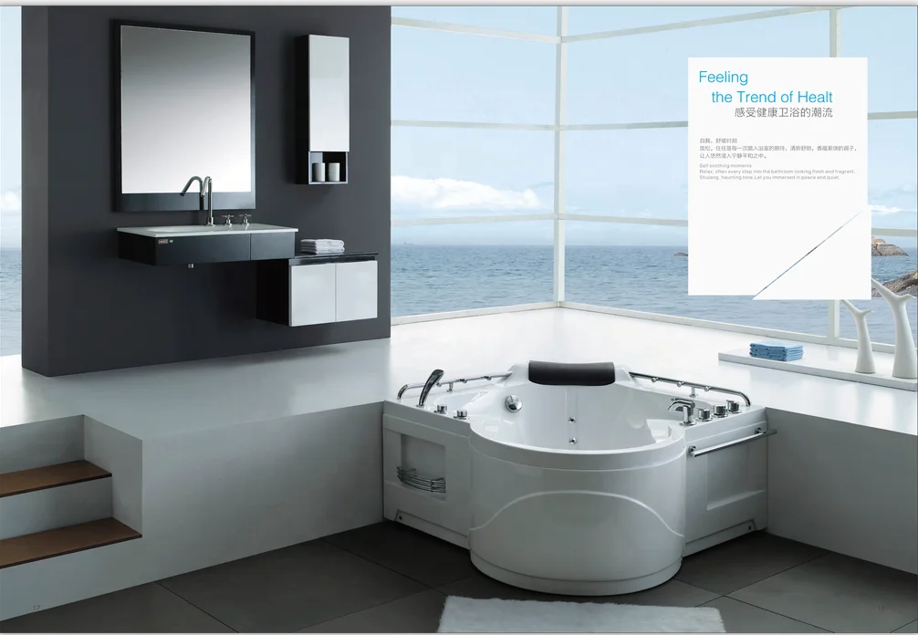 Bathroom 4 Way brass mixer bath faucets  Shower panel Faucet