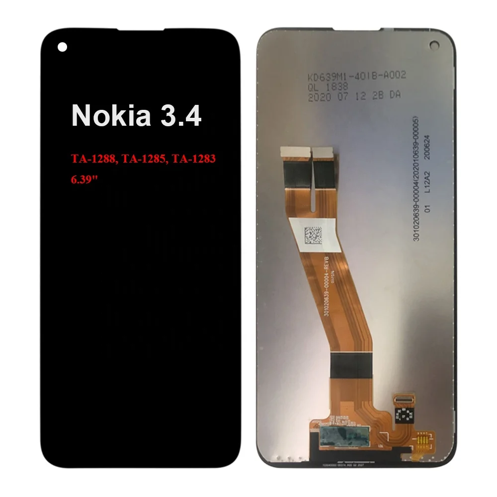 2020 новый оригинальный Nokia3.4 ЖК-дисплей для Nokia 3,4 N3.4 ЖК-дисплей TA-1288 1285 1283 сенсорный экран дигитайзер в сборе Замена