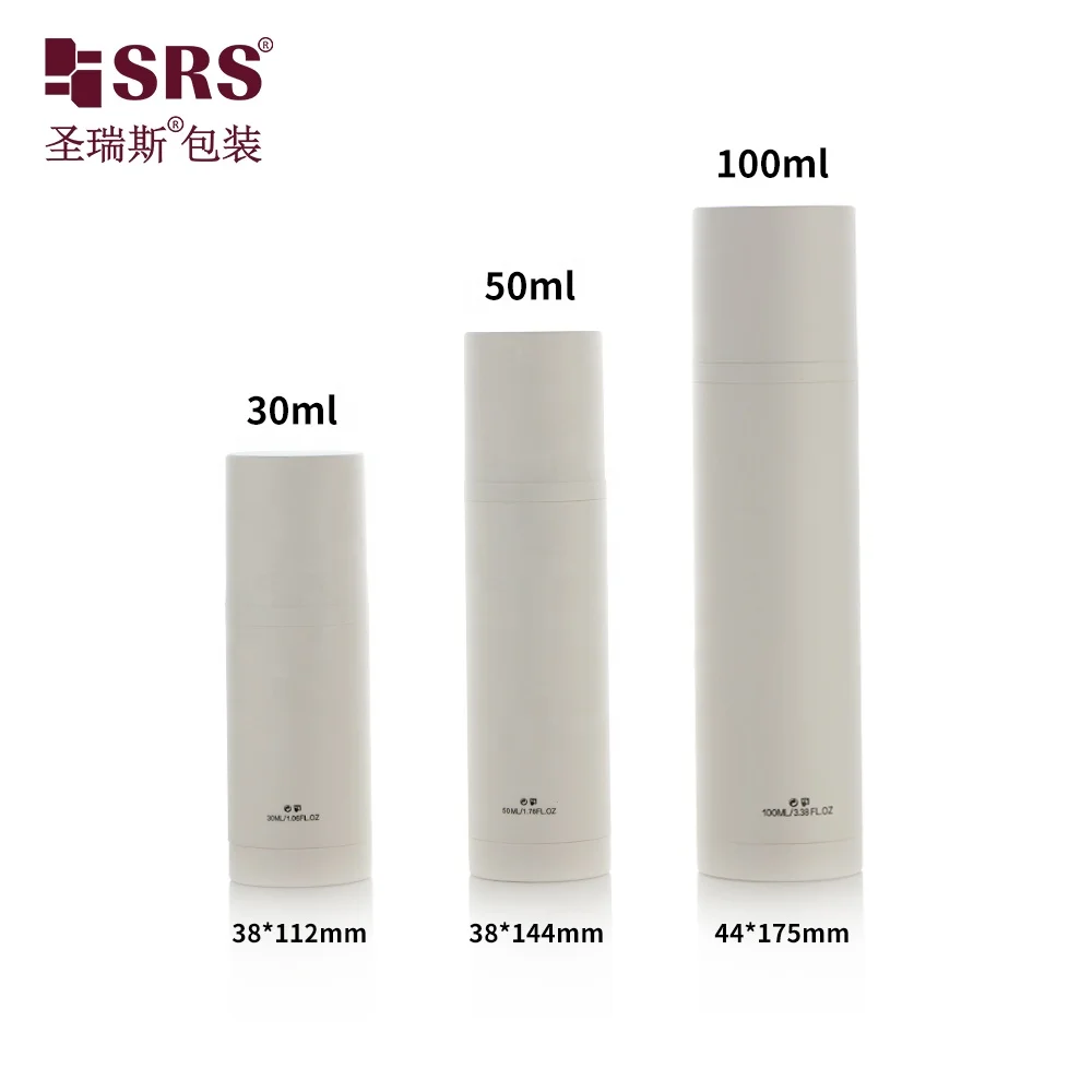 Refillable Airless Pump Bottle For Cosmetics PP Plastic Bottle Empty Packaging 30ml 50ML 100ML