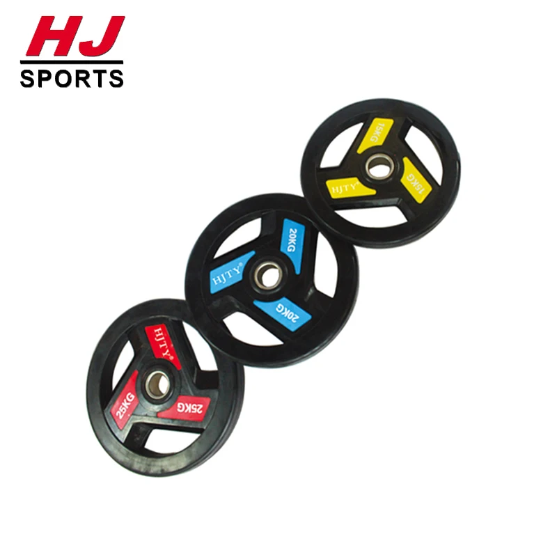 Hotsale Free Weights Gym Equipment Black Rubber Olymp Weight Plates Fitness Accessories Weight Lifting Barbell Discs