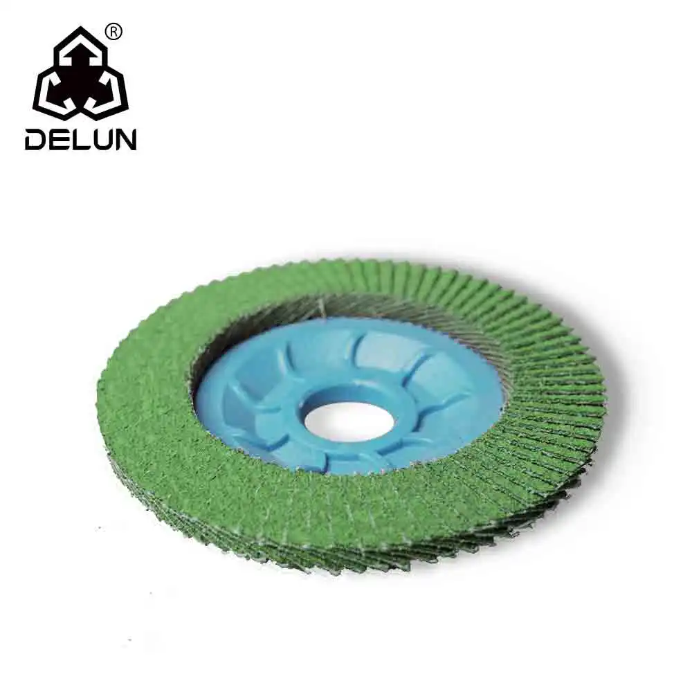 Китайская Фабрика DELUN разумная цена наждачная бумага 4 дюйма 100 мм 3-этапное колесо с откидной крышкой 40 г для полировки