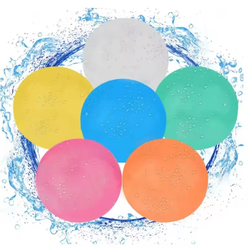 Customization logo Swimming Pool Beach Toys Reusable Water balloons Refillable Water Splash Balls