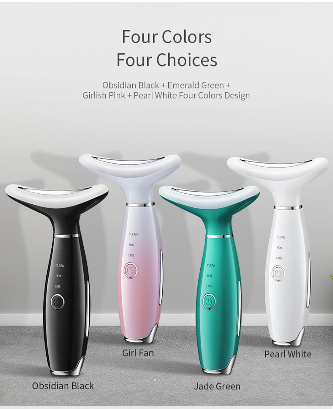 Red Light Therapy for Face and Neck Red Light Therapy Wand for Wrinkles Removal Led Light Face Neck Massager for Skin Care