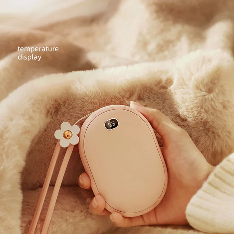 Double Sided Warm Hand Treasure Cute Pet Mini USB Charging Bank 2-in-1 Convenient Winter Carrying