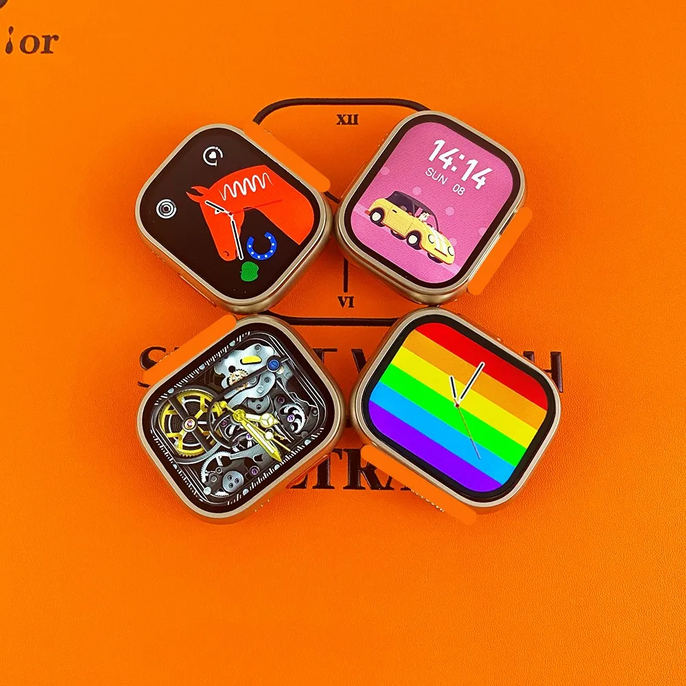 Smart watch 2023 S100 ULTRA 7in1 7in1 2.02 wireless charging FPC button for Apple Android PK 4g smart watch with x89 ultra 5000