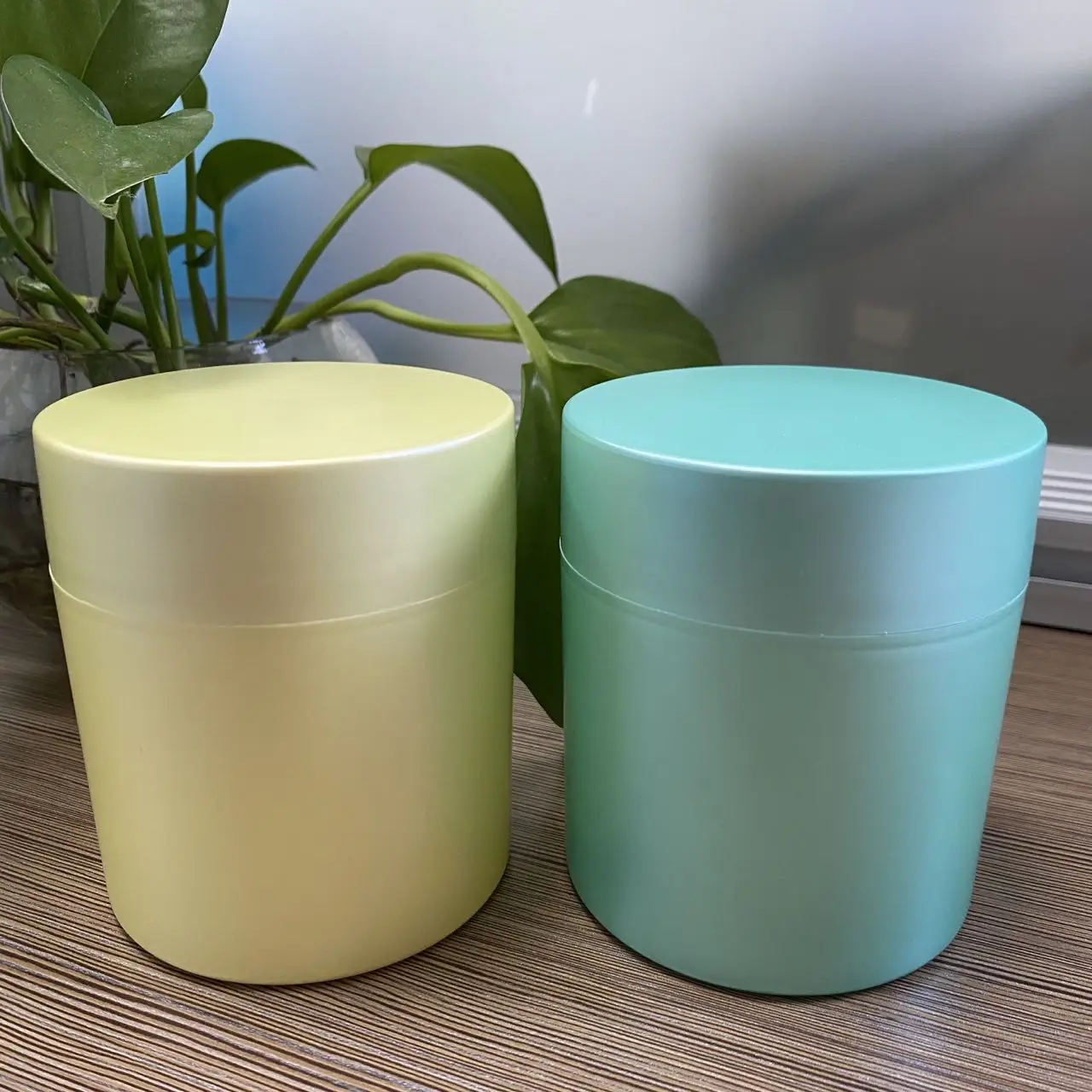 Wholesale cheap price 150g 200g cosmetic packaging double wall pp plastic jar