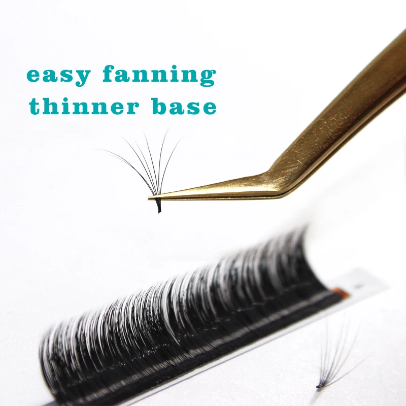 
Wholesale easy fan rapid blooming eyelash extension silk fast fanning lashes 