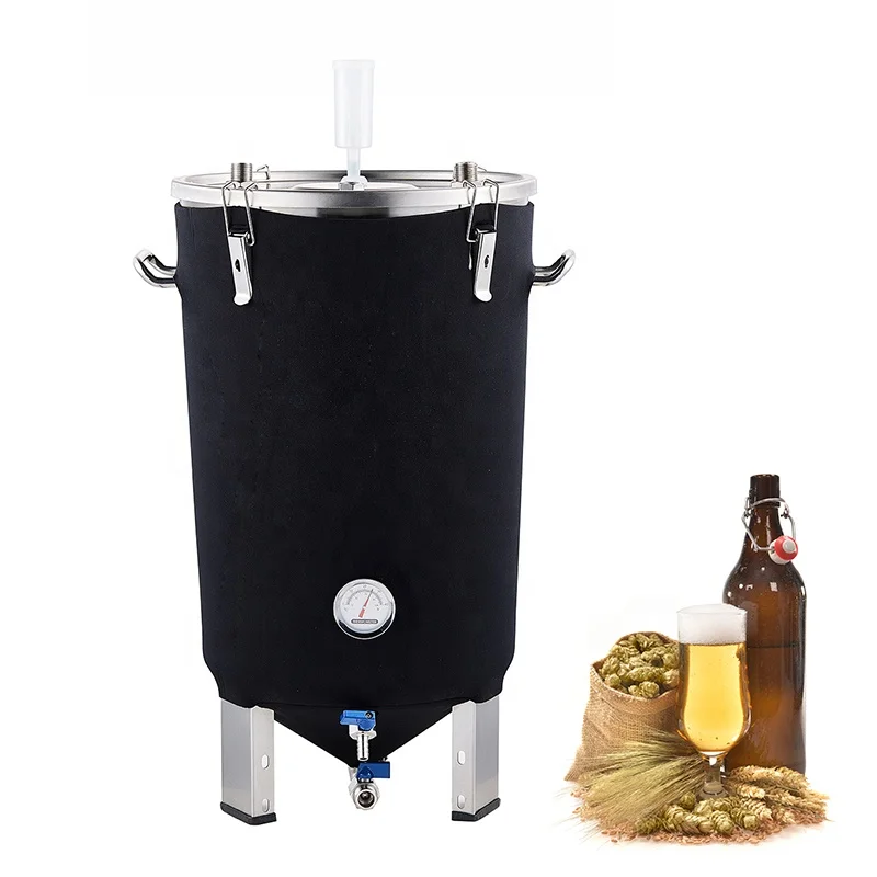 30L Home Brewing Machine Conical Fermenter Similar Guten Fermenting Equipment Household Stainless Steel Fermentation Tank