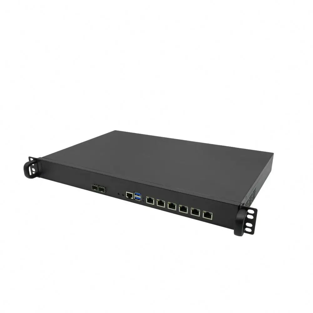 High quality I3-2310M 1U firewall vpn 6 lan ports 2*10G SFP PC PGA988 I3-2310M barebone 1U network security firewall router
