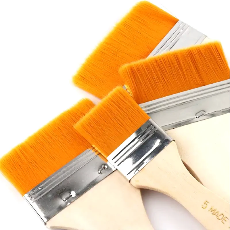 1 Pcs Wood Handle Brush Tool for Painting Gilding Gold Leaf Brush Edible Gold Leaf for Food Oil Painting Pens Gold Foil Tools