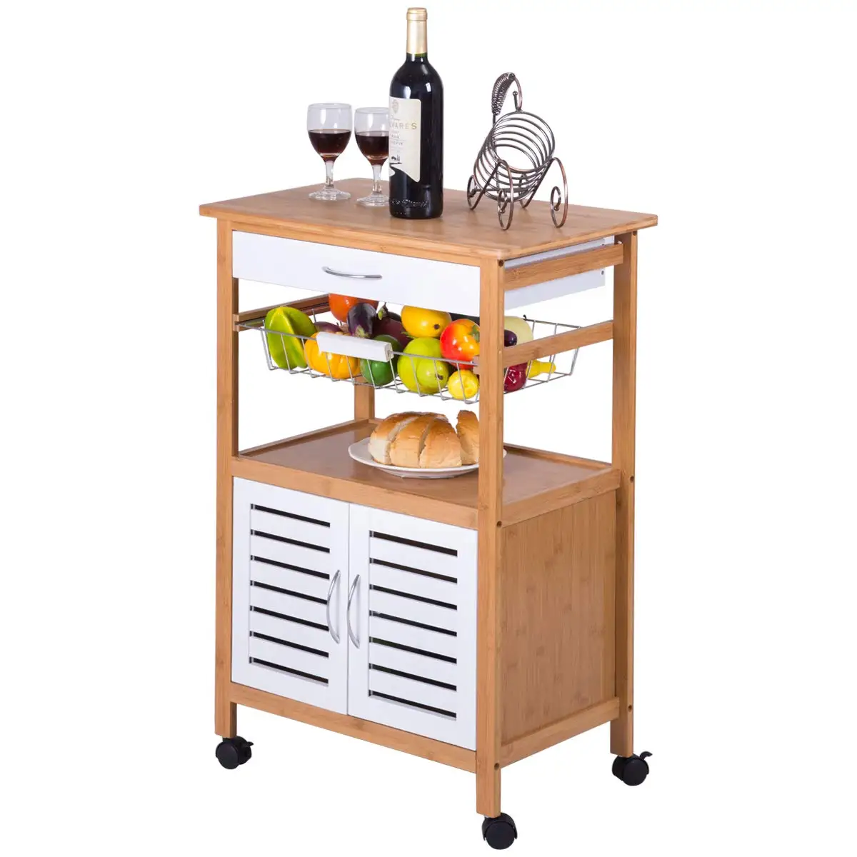 Spa Facial Salon Trolley Kitchen Storage Rack Rolling Cart Utility Organizer salon trolley
