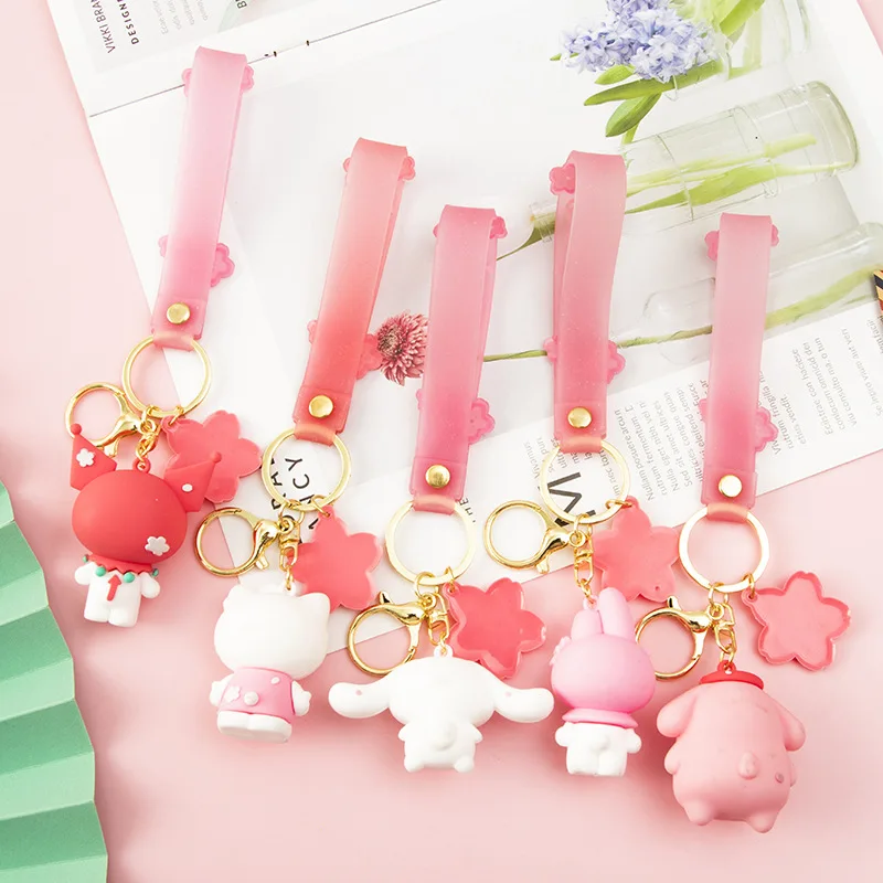 new product doll keychain key chain soft toy keychain plush rhinestone key chain accessories