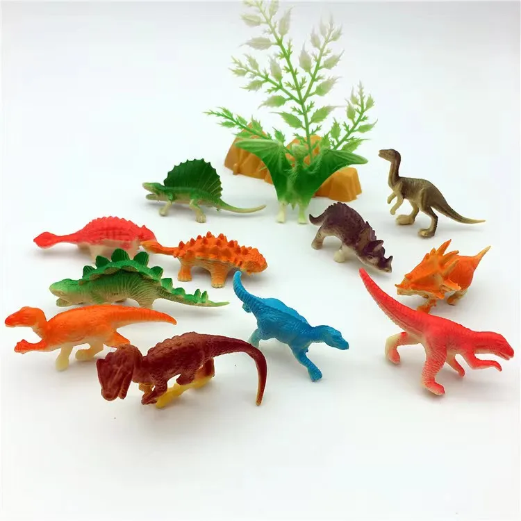 Wholesale PP Plastic Simulation mini dinosaur Figure animal models sea creatures toys  For Kids Educational Toys