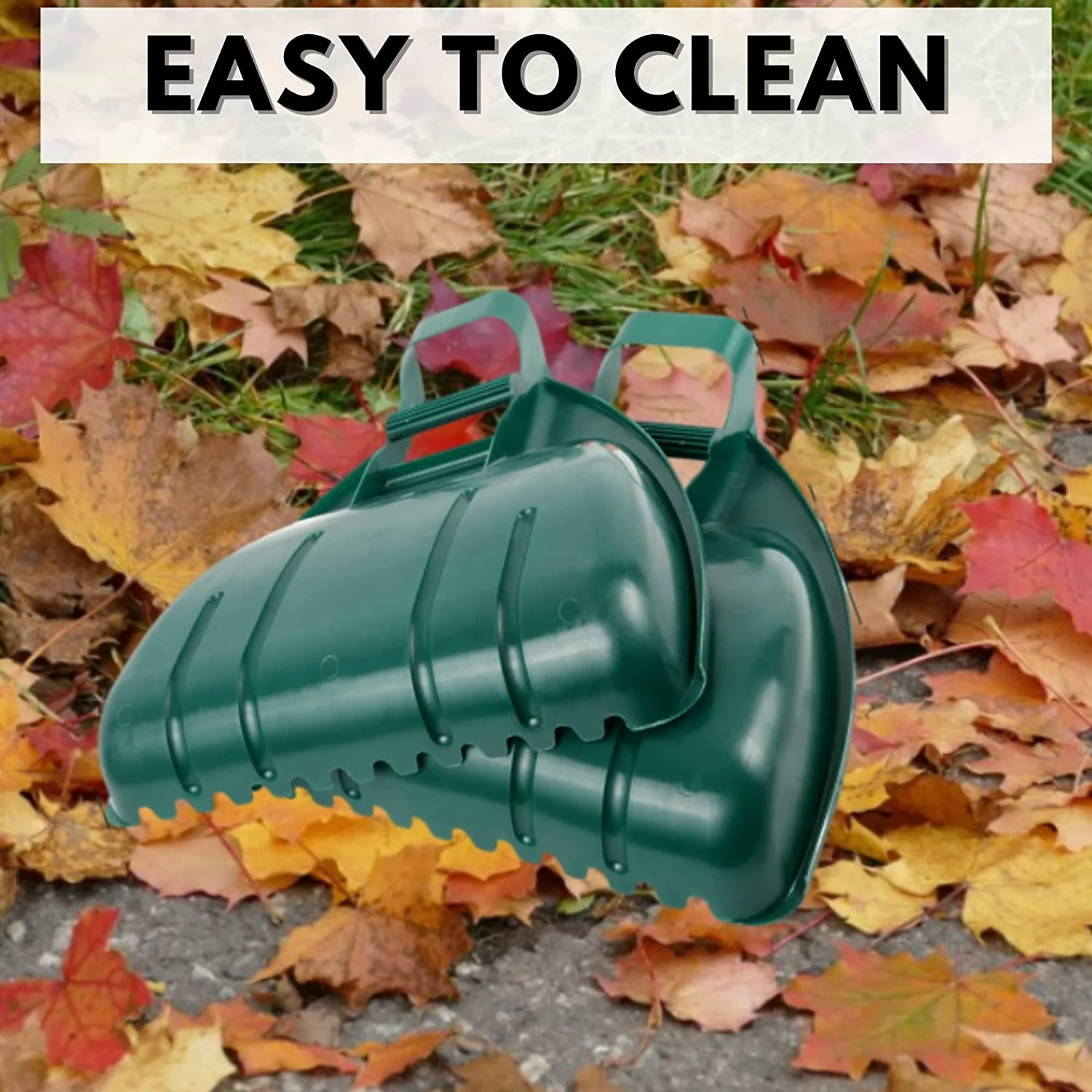 Heavy Duty Garden Waste Rubbish Leaf Grabber Handheld Collector Grabs Gather Leaves Garden Cleaning Scoops