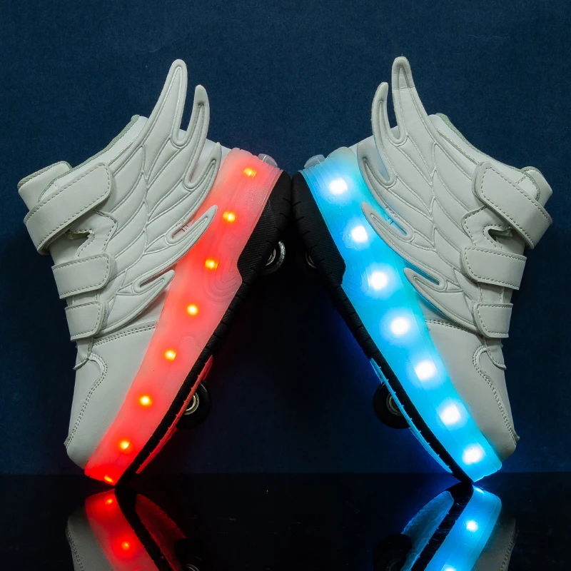 Kids Quad Roller Skating Shoes Wholesale PVC Wheel and 4 Wheels Rubber Microfiber Mesh Breathable Sports Shoes for Men Top Level