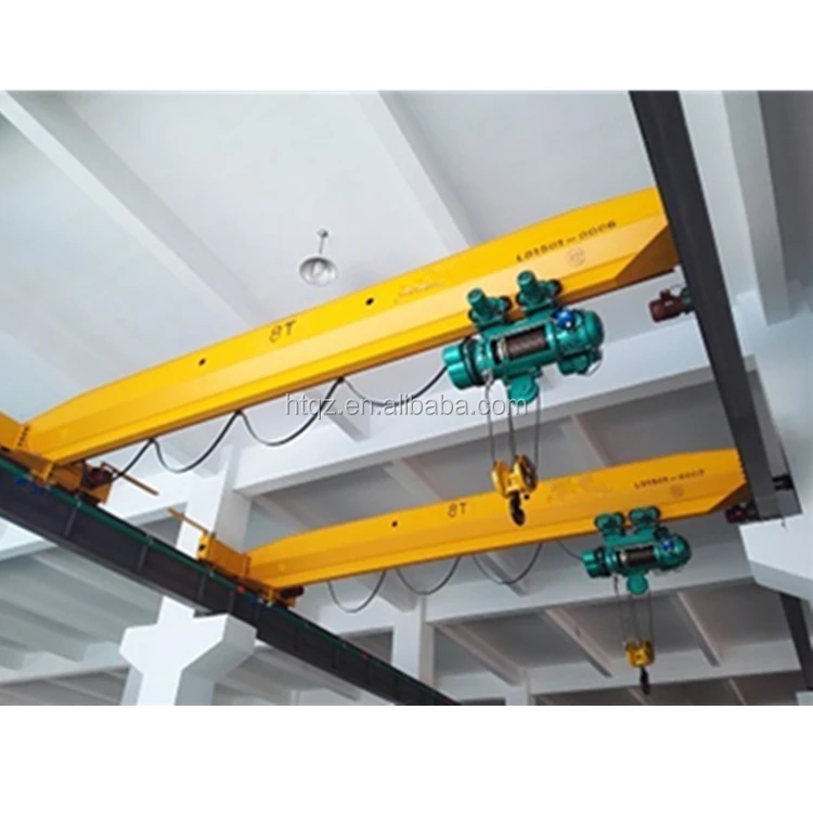 Workshop Lifting Equipment 10 Ton Double Girder Bridge  Crane Supplier overhead travelling crane price 5 ton
