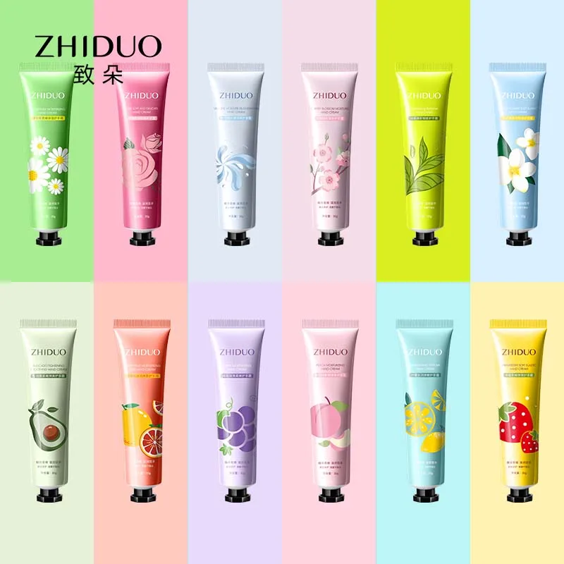 ZHIDUO Fruit Moisturizing Hand Cream Repair Dry And Rough Skin Brighten Skin Tone Make Hand Skin Soft And Smooth