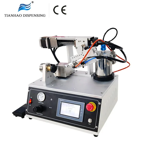 Pre-applied adhesive Internal Thread coating machine with Touch screen