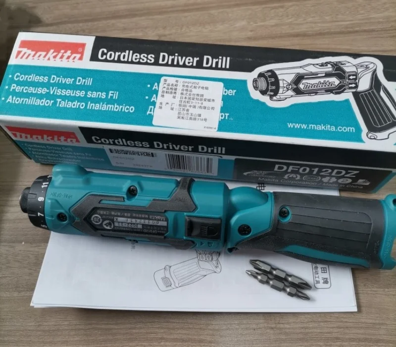 Original Makita DF012 Minitype Household Rechargeable Screwdriver Machine 7.2v Adjustable-Speed Foldable Handle  Drill Machine