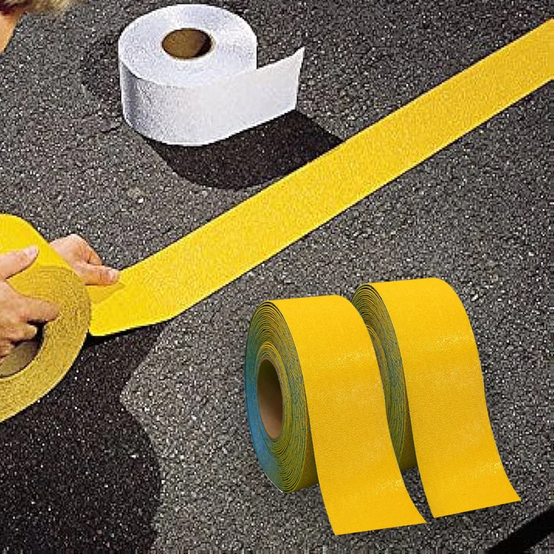 MANCAI 2Inch x 130 Feet Court Marking Tape Pavement Marking Tape Basketball Pickleball Court Road Marking Tape
